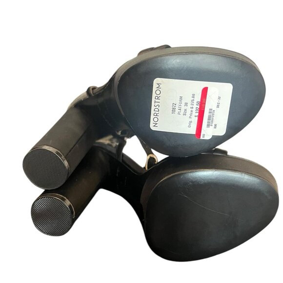 Jessica Rich Strappy Satin Platform Heels Womens Sz 7.5 EUR 38 - Picture 4 of 6